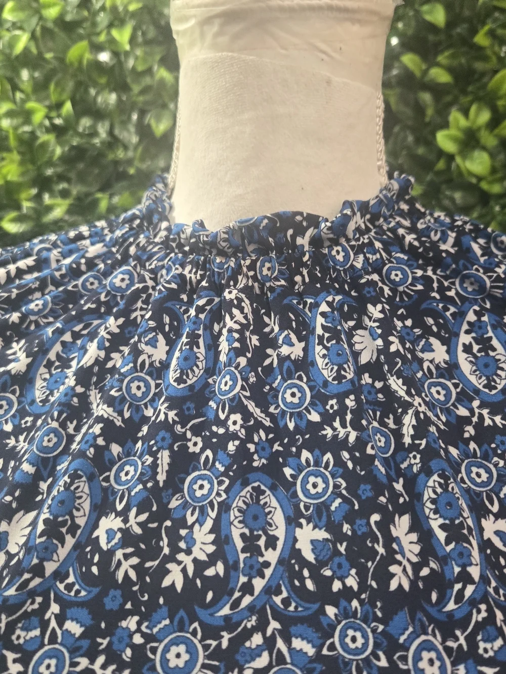 Michael Kors Navy Floral-Print Sleeveless Midi Dress